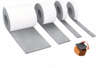 Filcowa taśma ochronna samoprzylepna 15 cm × 1,5 m – szara, gr. 4 mm, 350 g/m² - 13