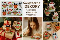 Zestaw Ozdób Świątecznych do Samodzielnego Wycięcia i Szycia – Format A3, 29×40 cm, DIY, Rękodzieło, Dekoracje Świąteczne - 5