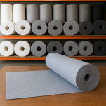 Polski filc poliestrowy na metry szerokość 150 cm szary 4 mm - 2