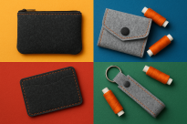 Polski filc poliestrowy na metry szerokość 150 cm szary 4 mm - 10