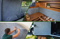 Gruby Filc Samoprzylepny 7 mm 700 g/m² Szary – 25x160 cm | Techniczny, Wygłuszający, Ochronny, Termoizolacyjny - 5