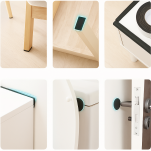 Filc samoprzylepny szary A3 na nogi krzeseł mebli, zabezpieczania, wygłuszania, wytłumiania, dekoracji, z klejem 29,7x42 cm 4 mm 350 g/m² - 4