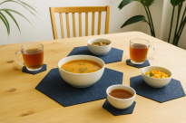 Duży zestaw podkładek uniwersalnych heksagonalnych czarnych 9 szt. - 6