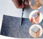 Filcowa taśma ochronna samoprzylepna 20 cm × 74 cm – szara, gr. 4 mm, 350 g/m² - 2