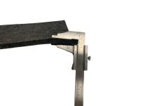 Polski filc poliestrowy gruby 10 mm 1200 g szary rozmiar 160x50 cm - 3