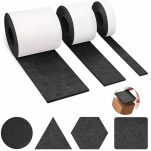 Filcowa taśma ochronna samoprzylepna 2 cm × 74 cm – czarna, gr. 4 mm, 350 g/m² - 5