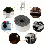 Filcowa taśma ochronna samoprzylepna 2 cm × 74 cm – czarna, gr. 4 mm, 350 g/m² - 4