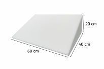 Klin z pianki tapicerskiej T-25 60x40x20 cm do poduszek, pod głowę, gat.I - 2