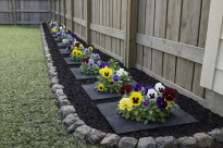 Filcowa mata kwadratowa przeciwchwastowa 37x37 cm 3mm grafit, do ściółkowania roslin, drzewek, drzew, szkółkarstwa - 15