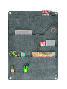 Organizer ścienny szary XL - 45x65 cm