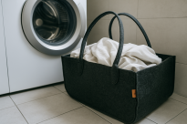 Torba gospodarcza 30×30×50 cm - antracyt, 4 mm - wytrzymała torba filcowa na drewno opałowe, zakupy, pranie, zabawki i piknik, do 30 kg - 16