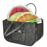 Torba gospodarcza 30×30×50 cm - antracyt, 4 mm - wytrzymała torba filcowa na drewno opałowe, zakupy, pranie, zabawki i piknik, do 30 kg - 12