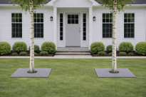 Filcowa mata kwadratowa przeciwchwastowa 37x37 cm 3mm szara, do ściółkowania roslin, drzewek, drzew, szkółkarstwa - 18