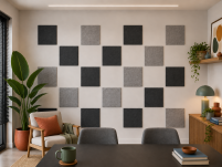 Filcowy Panel Ścienny Samoprzylepny KWADRAT Antracyt, 37x37 cm 4 mm – Panel Dekoracyjny, Akustyczny, Izolacyjny i Antykondensacyjny - 10