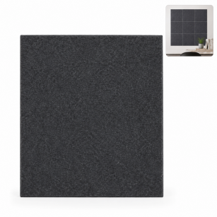 Filcowy Panel Ścienny Samoprzylepny KWADRAT Antracyt, 37x37 cm 4 mm – Panel Dekoracyjny, Akustyczny, Izolacyjny i Antykondensacyjny