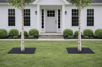 Filcowa mata przeciwchwastowa kwadratowa 80x80 cm 4mm grafit, do ściółkowania roslin, drzewek, drzew, szkółkarstwa - 18