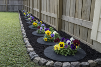 Krążek filcowy podkładka, mata, dysk antychwastowy Φ37 cm szary – do ściółkowania roślin, drzewek, drzew - 8