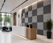ARCO FeltWall Panel Akustyczny Filcowy Kwadratowy Biały 74 × 74 cm Samoprzylepny - 5