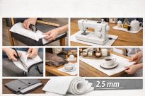Polski filc poliestrowy na metry szerokość 150x50 cm biały 2,5 mm - 3