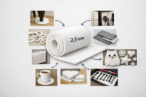 Polski filc poliestrowy na metry szerokość 150x50 cm biały 2,5 mm - 13