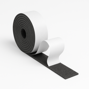 Filcowa taśma ochronna samoprzylepna 3 cm × 74 cm – czarna, gr. 4 mm, 350 g/m²