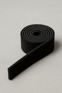 Filcowa taśma ochronna samoprzylepna 3 cm × 74 cm – czarna, gr. 4 mm, 350 g/m²