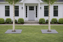 Filcowa mata przeciwchwastowa kwadratowa 70x70 cm 4mm szara, do ściółkowania roslin, drzewek, drzew, szkółkarstwa - 16