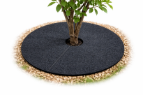 Krążek filcowy zabezpieczający przed chwastami ściółkowanie grafit fi 40 cm - 2
