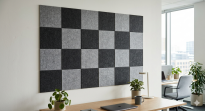 Filcowy Panel Ścienny Samoprzylepny KWADRAT Szary, 37x37 cm 4 mm – Panel Dekoracyjny, Akustyczny, Izolacyjny i Antykondensacyjny - 2