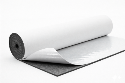 Gruby Filc Samoprzylepny 7 mm 700 g/m² Szary – 50x75 cm | Techniczny, Wygłuszający, Ochronny, Termoizolacyjny