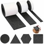 Filcowa taśma ochronna samoprzylepna 15 cm × 1,5 m – czarna, gr. 4 mm, 350 g/m² - 5