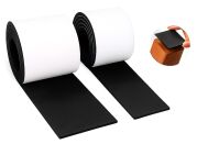 Filcowa taśma ochronna samoprzylepna 15 cm × 1,5 m – czarna, gr. 4 mm, 350 g/m² - 9