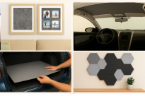 Polski filc poliestrowy gruby 10 mm 1200 g szary rozmiar 160x75 cm - 18