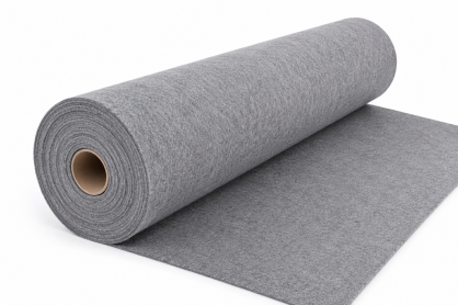 Polski Filc Poliestrowy 3 mm Szary 150x50 cm Filc Techniczny DIY Rękodzieło, na metry