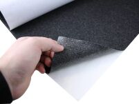 Filc Samoprzylepny Techniczny: 1 szt: 25x150 cm; 4 mm – 350 g/m², Czarny, na Metry | Wygłuszający, Ochronny, Termoizolacyjny - 10