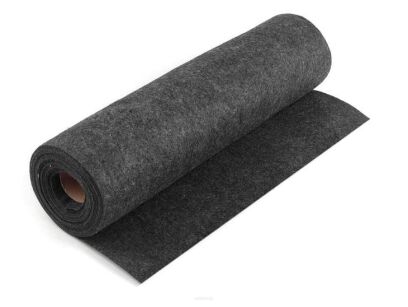 Filc poliestrowy techniczny na metry szer. 100 cm grafit 300g/m2 grub: 3 mm
