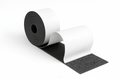 Filcowa taśma ochronna samoprzylepna 15 cm × 74 cm – czarna, gr. 4 mm, 350 g/m²