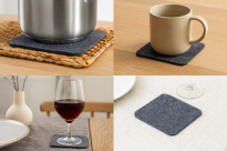 Duży zestaw podkładek uniwersalnych kwadratowych czarnych 9 szt. - 8