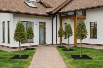 Filcowa mata przeciwchwastowa kwadratowa 40x40 cm 4mm grafit, do ściółkowania roslin, drzewek, drzew, szkółkarstwa - 17