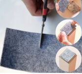 Filcowa taśma ochronna samoprzylepna 10 cm × 1,5 m – szara, gr. 4 mm, 350 g/m² - 5