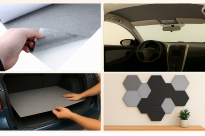 Filc Samoprzylepny Techniczny: 1 szt: 25x150 cm; 4 mm – 350 g/m², Szary, na Metry | Wygłuszający, Ochronny, Termoizolacyjny - 2