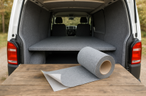 Filc Samoprzylepny Techniczny: 1 szt: 25x150 cm; 4 mm – 350 g/m², Szary, na Metry | Wygłuszający, Ochronny, Termoizolacyjny - 3