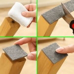 Filc Samoprzylepny Techniczny: 1 szt: 25x150 cm; 4 mm – 350 g/m², Szary, na Metry | Wygłuszający, Ochronny, Termoizolacyjny - 4