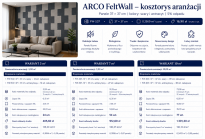 ARCO FeltWall Aranżacja Dekoracyjno Akustyczna 37x37 - Przesunięte kwadraty 3m2 - 2