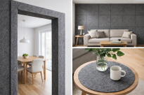 Filc poliestrowy techniczny 50x160cm szary 5mm 550g/m2 - 5