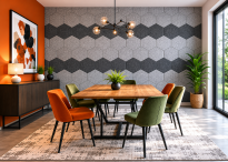 Filcowy Panel Ścienny Samoprzylepny HEXAGON Szary, 42x37 cm 4 mm – Panel Dekoracyjny, Akustyczny, Izolacyjny i Antykondensacyjny - 8