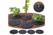 Zestaw krążków przeciwchwastowych 6 szt. ściółkowanie szary fi 17 cm - 7