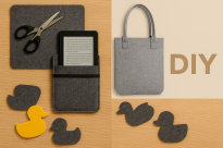 Polski filc poliestrowy gruby 7 mm 700 g szary rozmiar 160x75 cm - 9