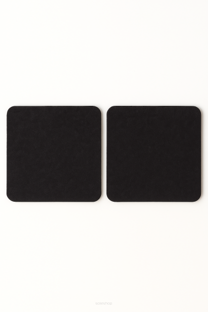 Zestaw 2 podkładek filcowych pod znicze w kolorze grafitowym kwadratowe 20x20 cm