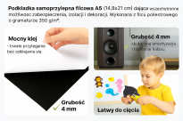 Filc samoprzylepny czarny A5 na nogi krzeseł mebli, zabezpieczania, wygłuszania, wytłumiania, dekoracji, z klejem 14,8×21 cm - 3